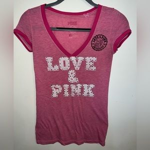Vintage PINK Victoria’s Secret T-shirt Women’s X-small
